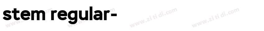 stem regular字体转换